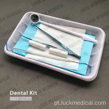 Kit de exame odontológico descartável